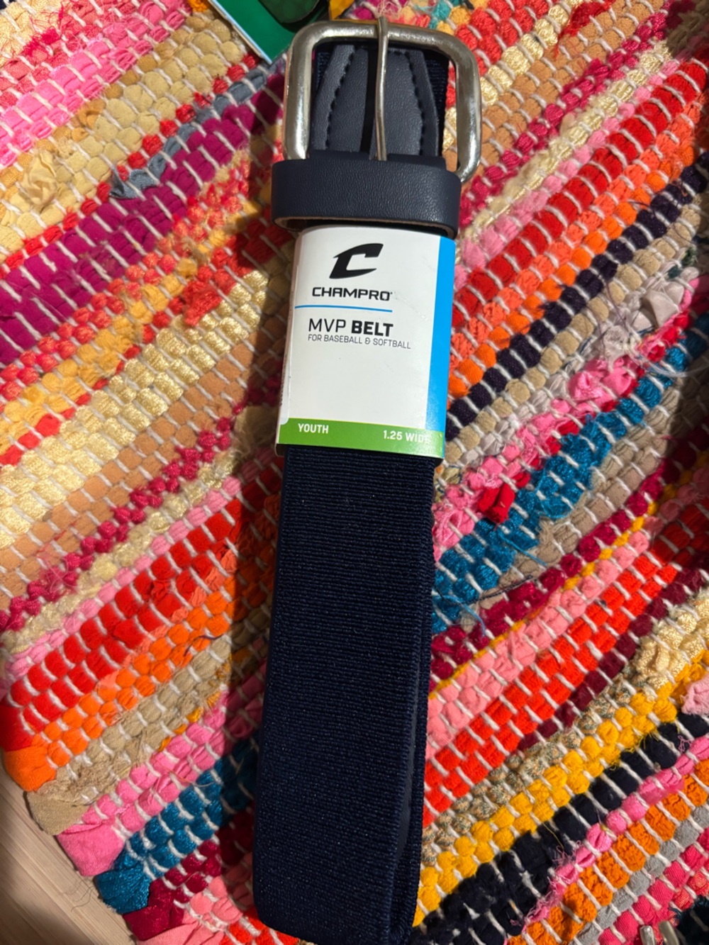 Champro Youth MVP Elastic Belt - Navy